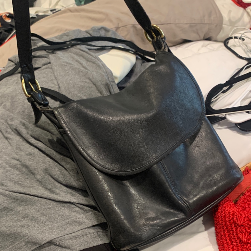 Vintage Coach Saddle Bag, Good Condition